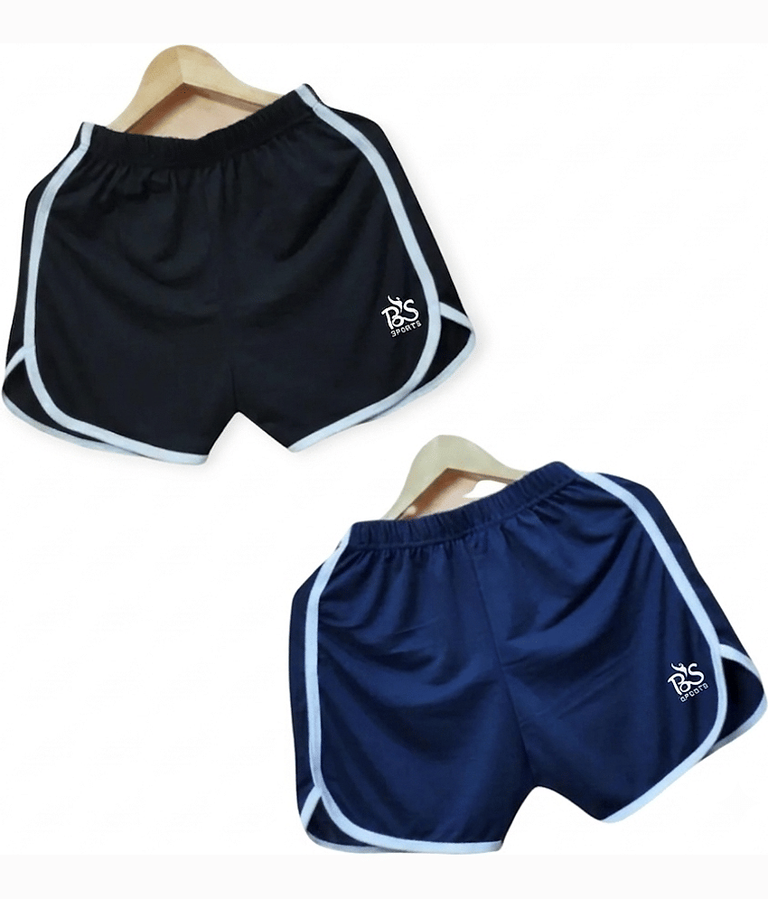 B.S sports wear Pack of 2 Cotton Blend Boxers For Men's ( Multicolor )
