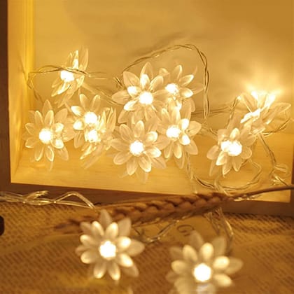 GLOWSERIE Warm Glow Flower LED String Lights – Decorative Fairy Lights GLOWSERIE Warm Glow Flower LED String Lights – Decorative Fairy Lights