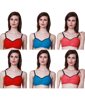 Nutex Sangini Cotton Everyday Bra - Multi Color