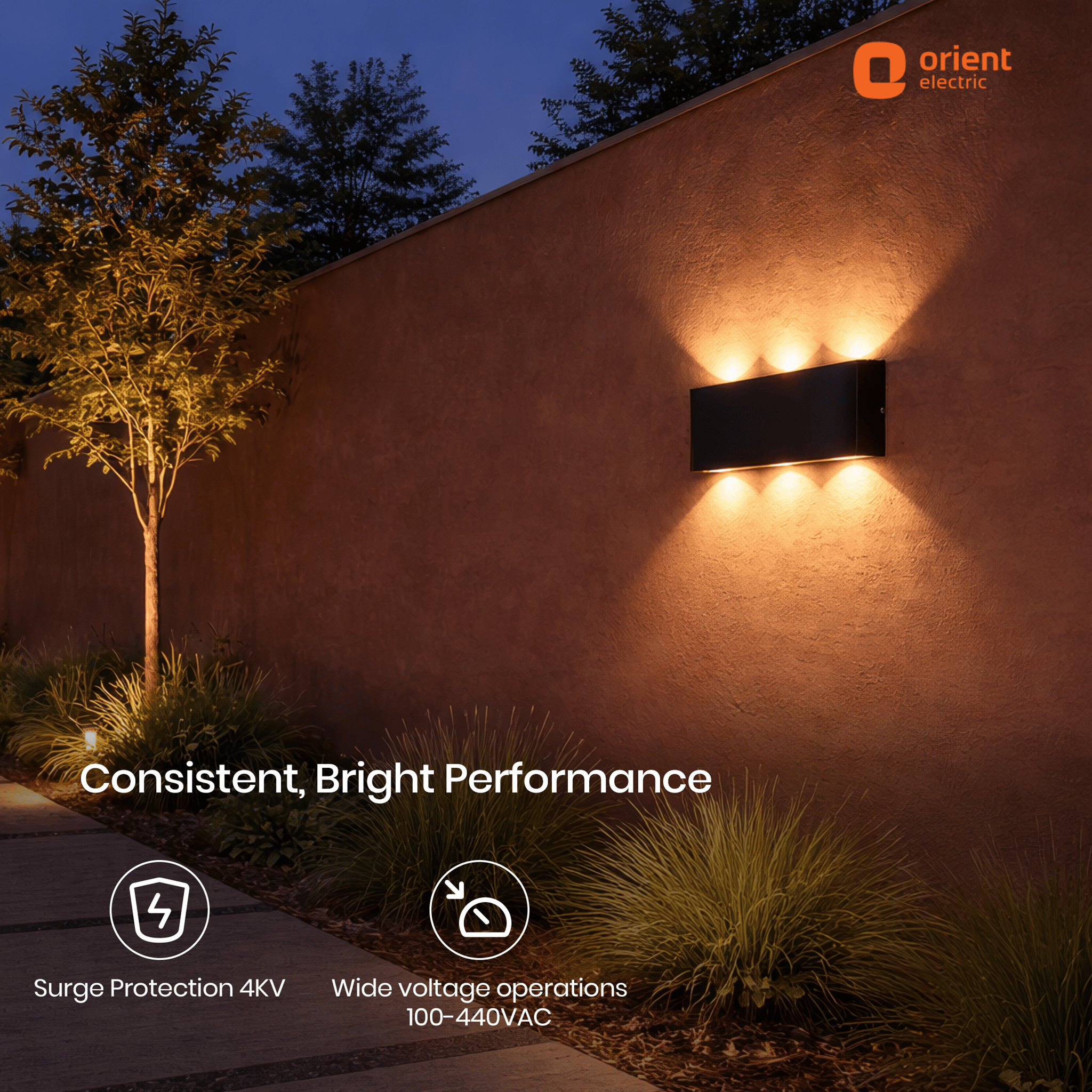 6W Deco Wall Light 6 Way Wall Lamp | 420 lumens Bright Light Output 6W Deco Wall Light 6 Way Wall Lamp | 420 lumens Bright Light Output - Warm White