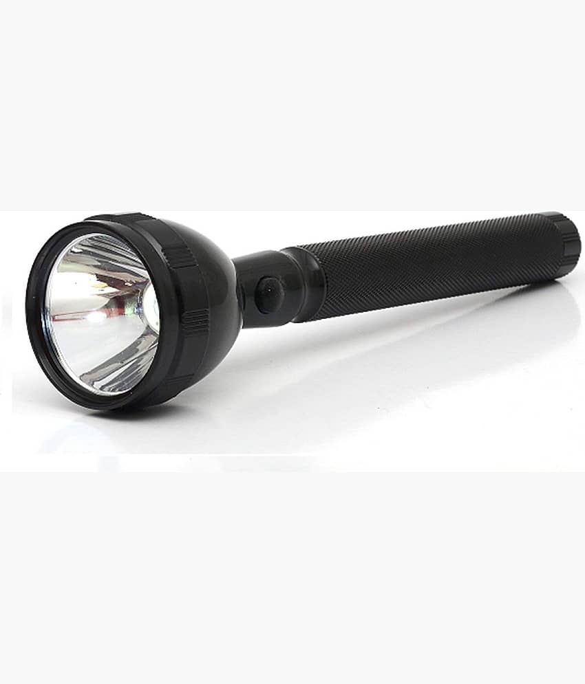 JY Super 8990 - 2W Rechargeable Flashlight Long Range Torch with Aluminium body( Pack of 1 )