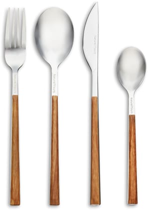 NATURALLYOURS x Home Siena Stainless Steel Flatware Set - Forks, Spoons, Knives Cutlery Utensils for Home, Kitchen and Restaurant Dishwasher Safe NATURALLYOURS x Home Siena Stainless Steel Flatware Set - Forks, Spoons, Knives Cutlery Utensils for Home, Kitchen and Restaurant Dishwasher Safe