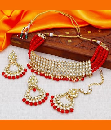 Sukkhi - Gold Alloy Necklace Set ( Pack of 1 )