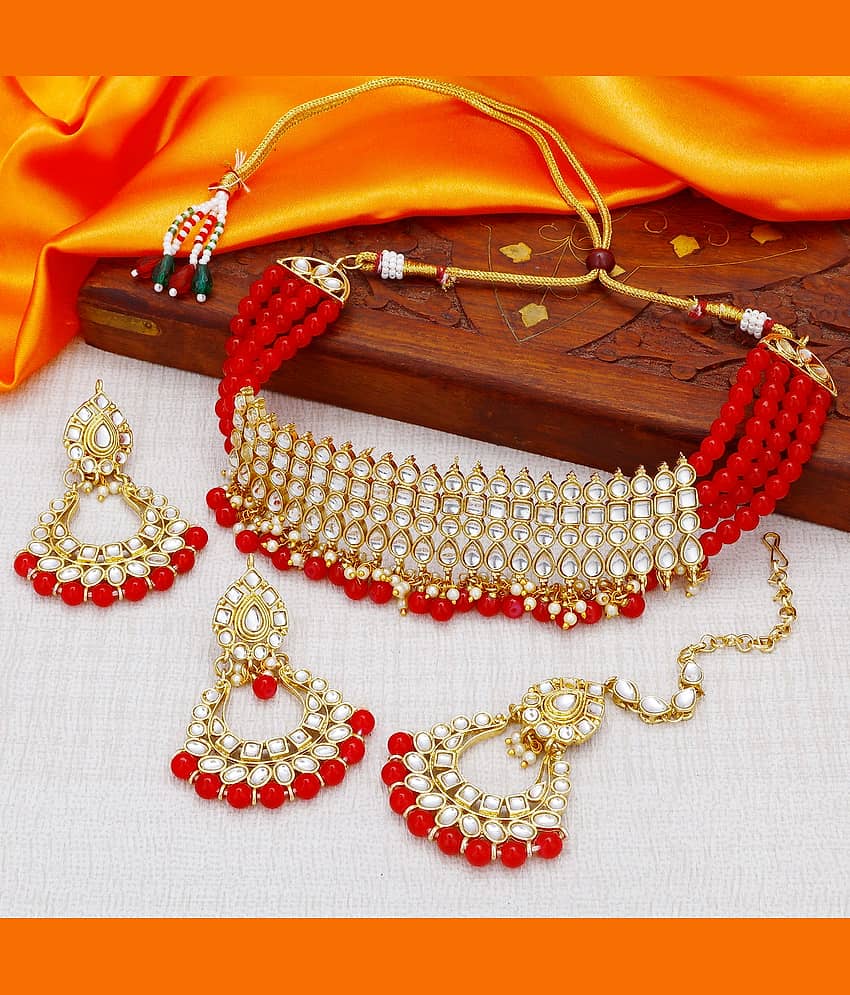 Sukkhi - Gold Alloy Necklace Set ( Pack of 1 )