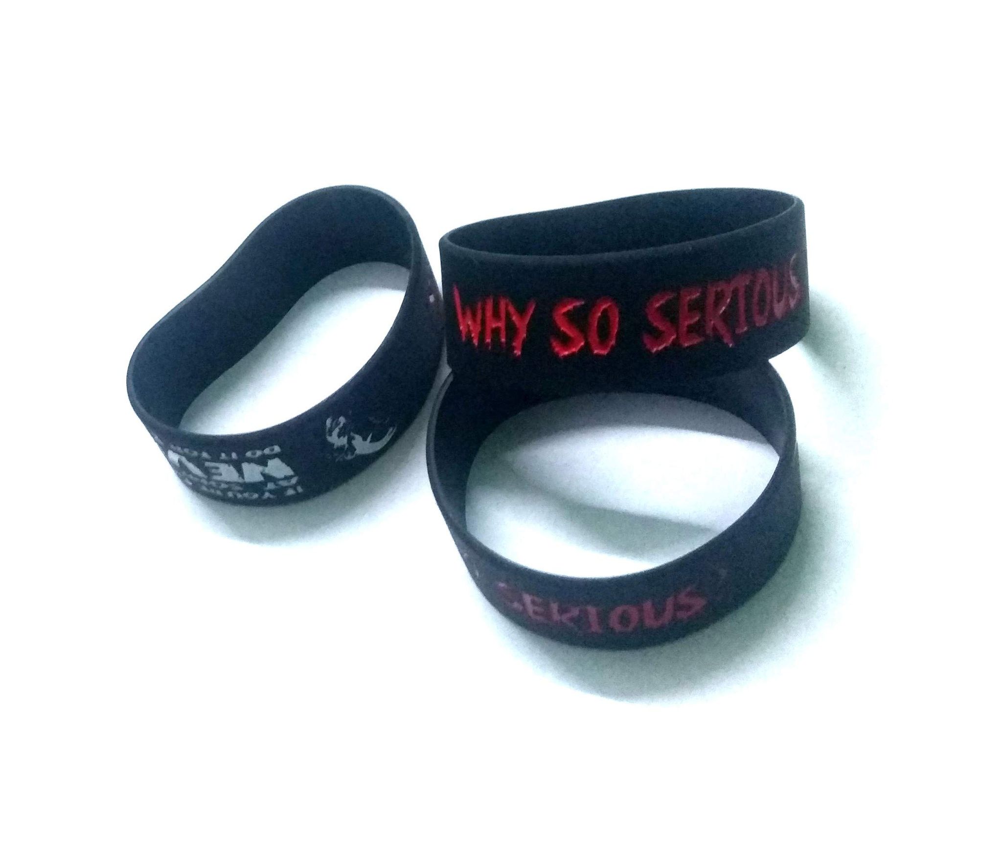 Nawani Why So Serious Silicone Wrist Band - Set of 3