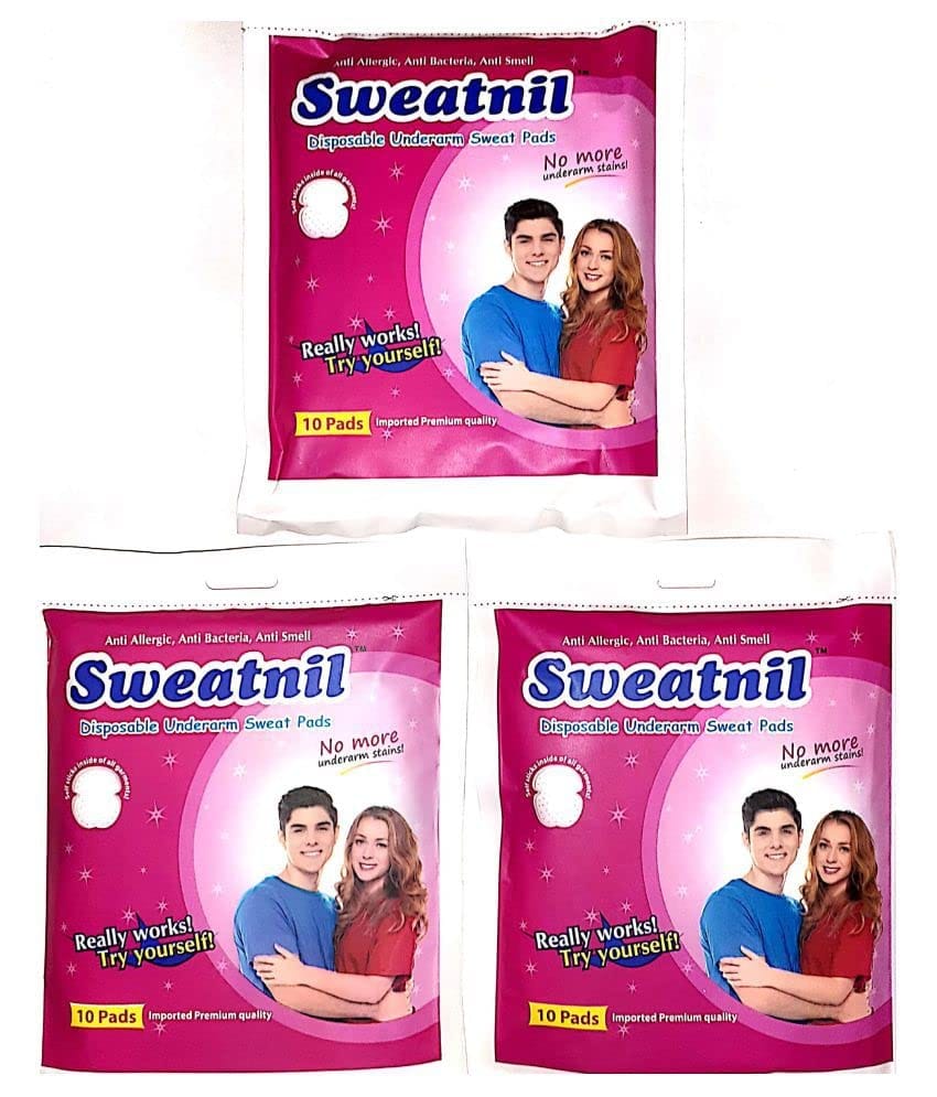 Elecsera Three Pack Self Stick Disposable Underarm Sweat Pads Sweat Pads Sweat Pads