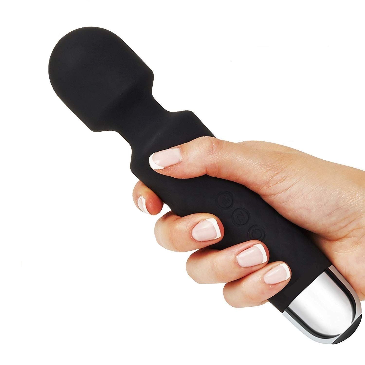 Cordless Massager for Pain Relief - Handheld, 8 Speeds, 20 Modes, Waterproof Silicone, 1 Year Warranty