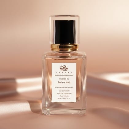Essent Perfumes Ambre Nuit Eau de Parfum (EDP) – Amber Rose Warm Spicy Long Lasting Perfume – Unisex Fragrance