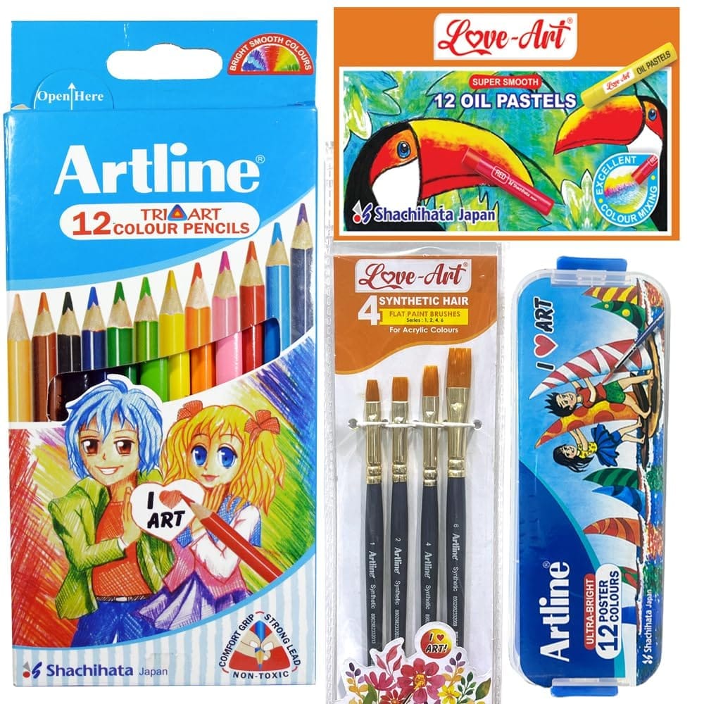 Artline Combo Packs of Back to School Stationery Set - 3 | For Specially Designed for Students