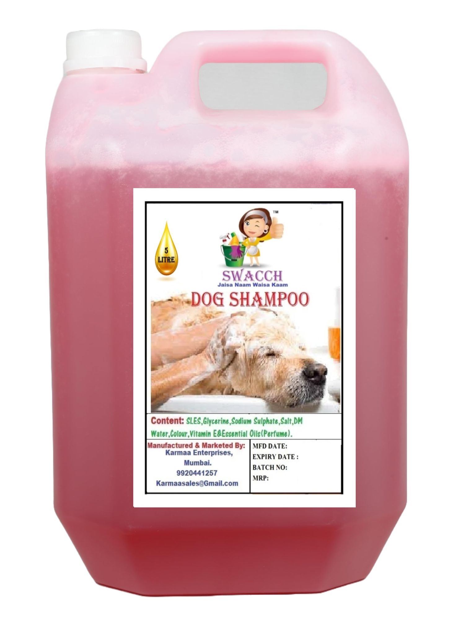 Swacch Dog Shampoo (5 Litre) Strawberry