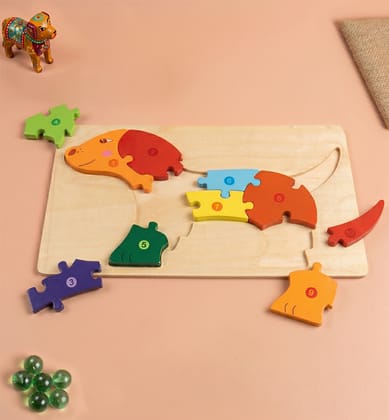 Handcrafted Wooden Puzzle Toy for Kids Handcrafted Wooden Puzzle Toy for Kids