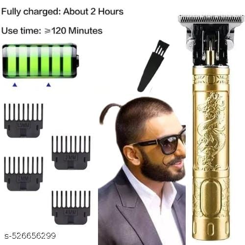 New Plastic body Trimmer Men Professional Cordless instantly rechargeable For Beard, Hairs, Moustache & Face, Electric T Blade Zero Gapped Shaving Machine Men's Grooming Kit