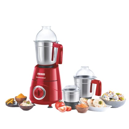 USHA Thunderbolt 800-Watt Copper Motor Mixer Grinder with 3 Jars and 5 Years Motor Warranty(Red) USHA Thunderbolt 800-Watt Copper Motor Mixer Grinder with 3 Jars and 5 Years Motor Warranty(Red) - Red / Pack of 1 USHA Thunderbolt 800-Watt Copper Motor Mixer Grinder with 3 Jars and 5 Years Motor Warranty(Red) USHA Thunderbolt 800-Watt Copper Motor Mixer Grinder with 3 Jars and 5 Years Motor Warranty(Red) - Red / Pack of 1
