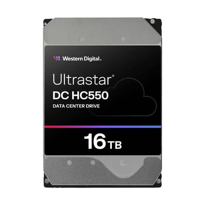 WESTERN DIGITAL 16TB Ultrastar DC HC550 SATA 6Gb/s 512e ISE WUH721816ALE6L0