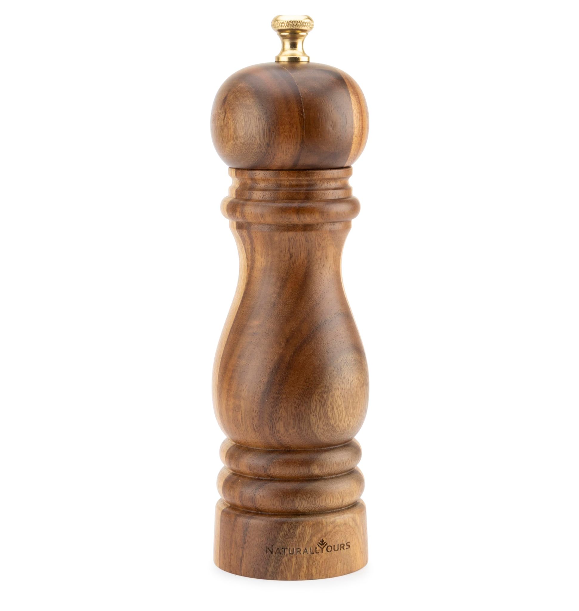 NATURALLYOURS WOODENWARES 7INCH Pepper Mill