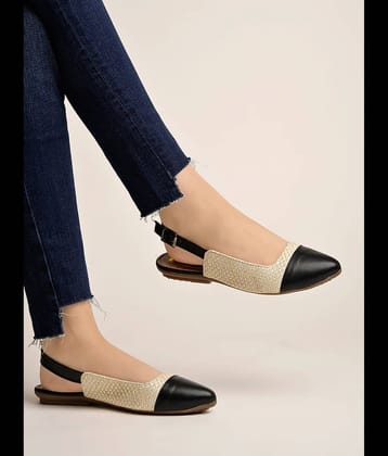 Shoetopia Gold Women's Casual Ballerinas
