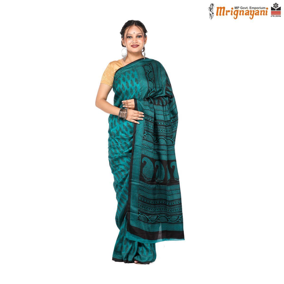 HANDLOOM MULBERY SILK SAREE WITH BLOUSE (SKU - 3I0103080522, SAREE-1159)