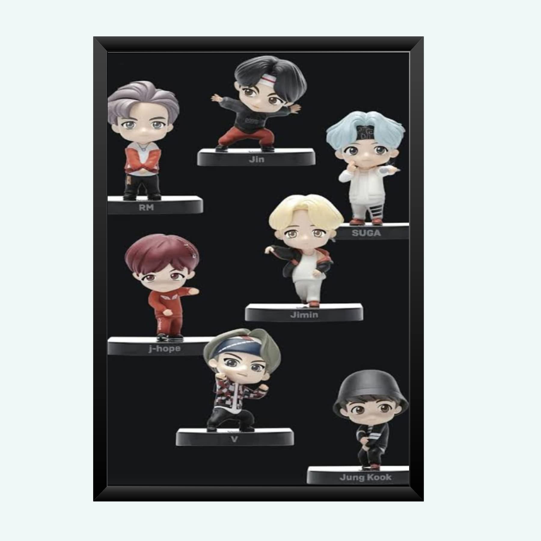 Nokkes Bts Army Bangtan Boy V suga J-Hope Jungkook Jin Jimin Rm 8X12 Inch Size Photo Frame Photo Home Office_bts1_27