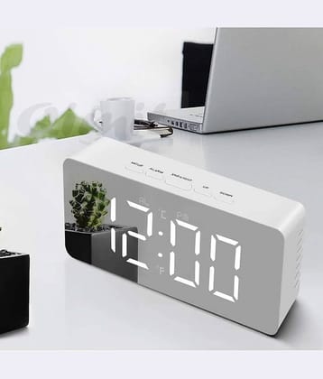 UTTU Digital Plastic Rectangular Table Clock - Pack of 1