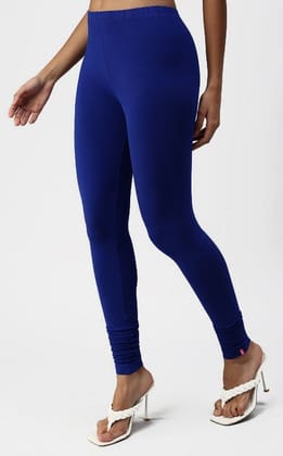 RATHNA APPARELS Churidar Ethnic wear Leggings (Royal,Solid ) (S - Size)