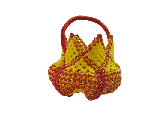 Red and yellow 3D Wire basket
