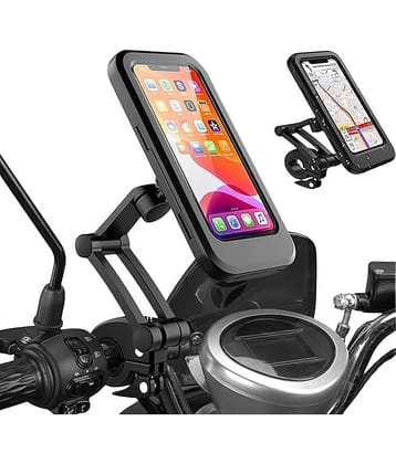 MS Wholesellar Waterproof Motorcycle Phone Mount with Adjustable Arm – Anti-Shock, Universal Fit for GPS & Smartphones
