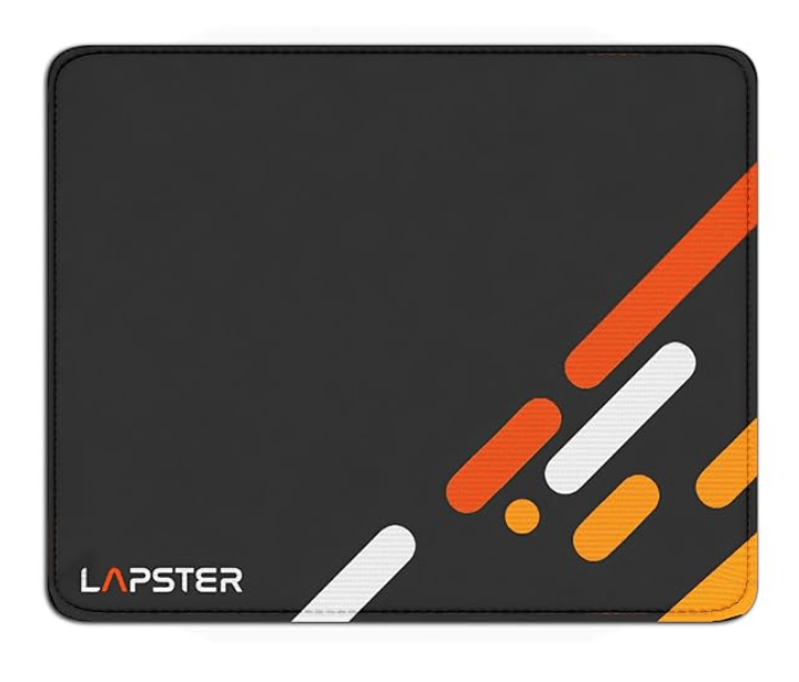Lapster Abstract Design Gaming Mouse pad, Non-Slip Rubber Base Mouse Pad, with Antifray Stitched Embroidery Edges (220X190X3MM)(Black)