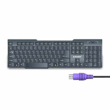 ProDot Choice PS2 Wired Keyboard With Plug & Play Technology, 104 Keys