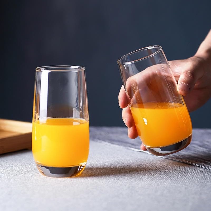 Steamless Plaza Clear Glass | 280 ML | Elegant Drinking Glass for Water, Wine, Juice, Beer, Cocktails and Mixed Drinks |