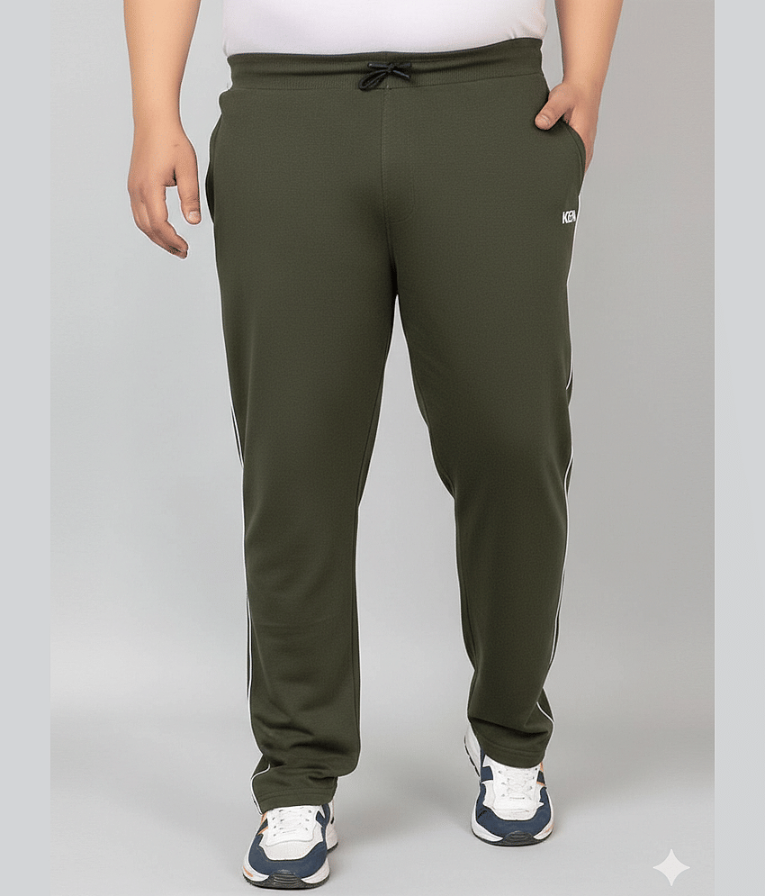 Kepa Dark Green Cotton Blend Men's Trackpants ( Pack of 1 )