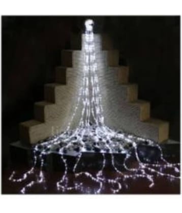 EmmEmm 3MTr Waterfall Type Curtain Led String Lights White