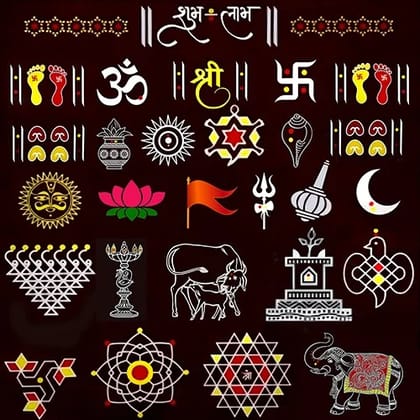Chaitragan Foam Print Rangoli Craft Chaitragan Foam Print Rangoli Craft
