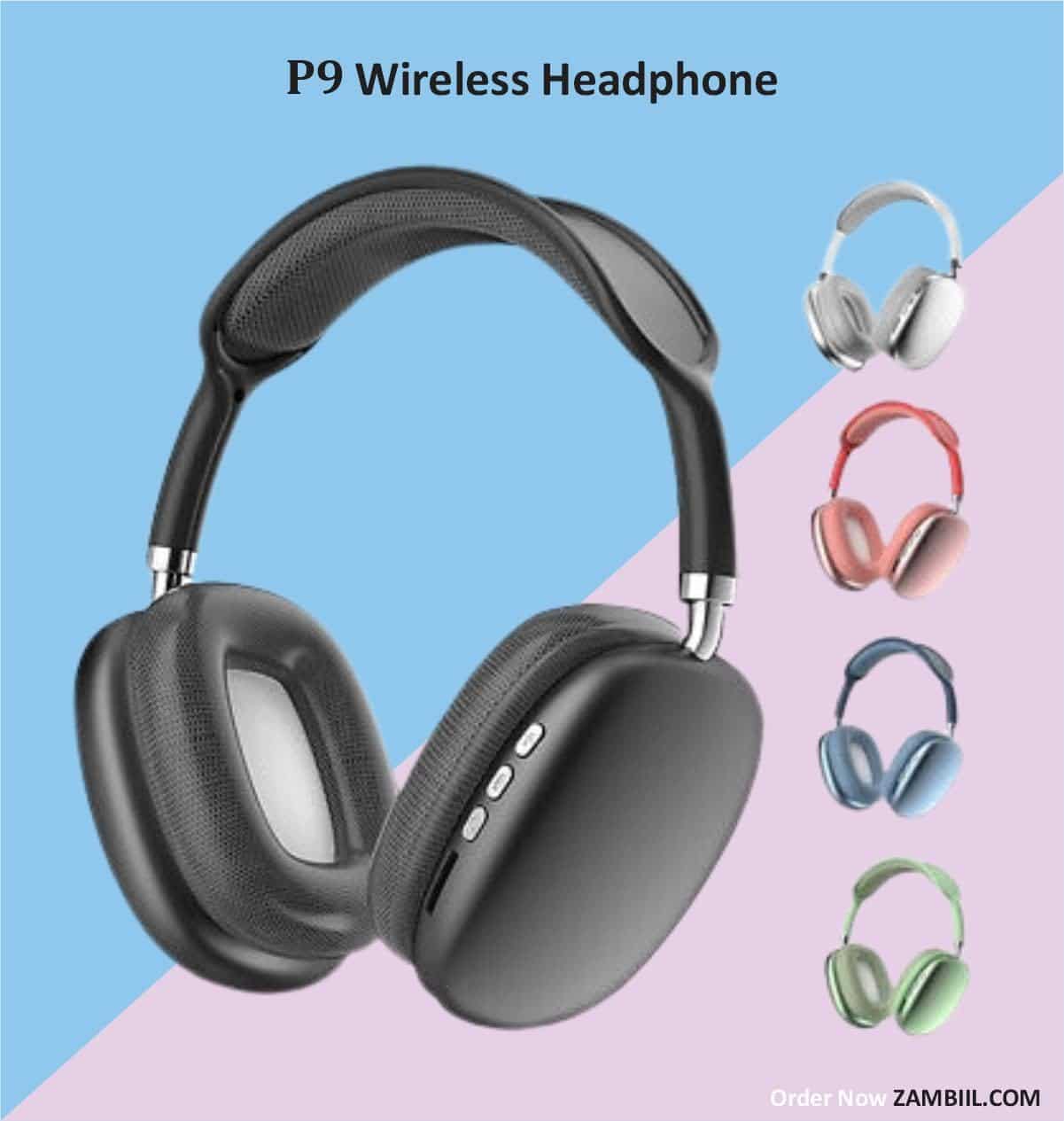 P9 Bluetooth Wireless On-Ear Headphones with Active Noise Cancellation, 4 Hours Playtime, IPX4 Sweat Resistant, Built-in Mic Multicolour