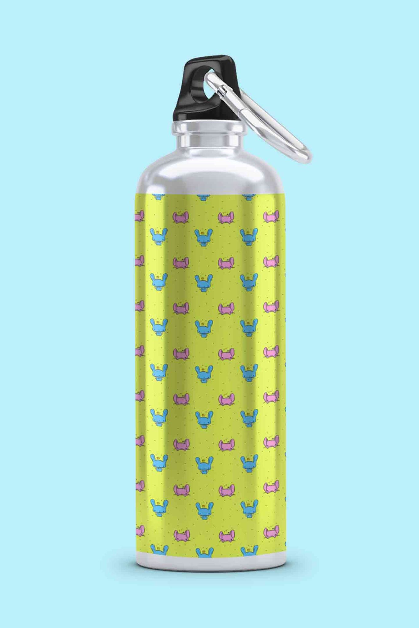 Psychedelic Bunny Lightweight Aluminium Bottle
