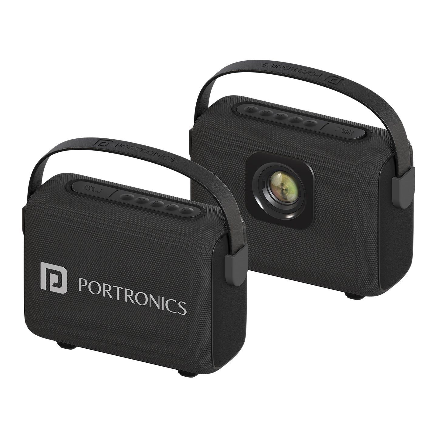 Portronics Resonate 14W Bluetooth Speaker, Upto 5 Hour Playtime, Leather Handle, Type C Fast Charging