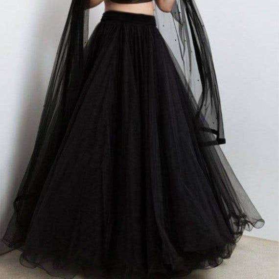black lehnga