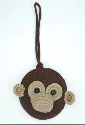 Handmade crochet emoji Pouch, cute emoji coin pouch, air pods pouch, keychain pouch, bag charm, multi A purpose storage  Pouch Pack Of 3