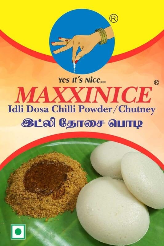 MAXXINICE Chilli Chutney Powder | Idli Milagai Podi | Spicy & Flavorful Chutney Powder for Idli, Dosa & Rice � 1000g