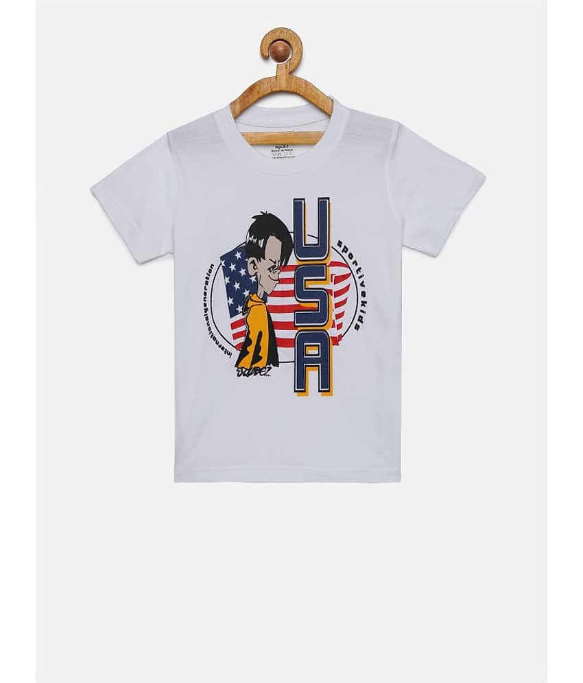 Dongli Pack of 1 Boys Cotton T-Shirt ( Multi Color )