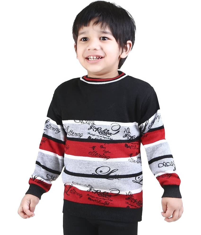 G Two Pack of 1 Boys Woollen Blend Pullover Sweater ( Black )