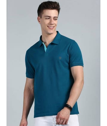 Lux Cozi Cotton Regular Fit Solid Half Sleeves Men's Polo T Shirt - Black ( Pack of 1 )