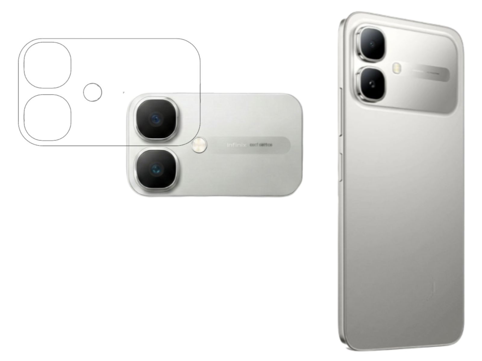 ISAAK Back Camera Lens Protector compatible for Infinix Smart 20 (Pack of 1)