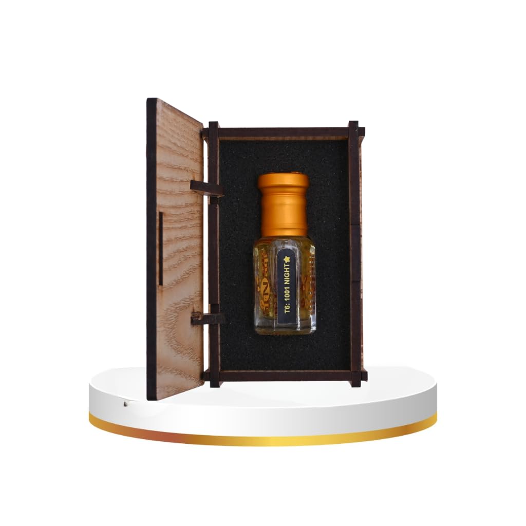 alNaqi fragrances 1001-Night-Attar 12ml - Luxury 1001 Night Perfume, No Alcohol Concentrated 1001-Nights-Attar, Pure Arabian-Nights-Fragrance, Original Gents-Parfum