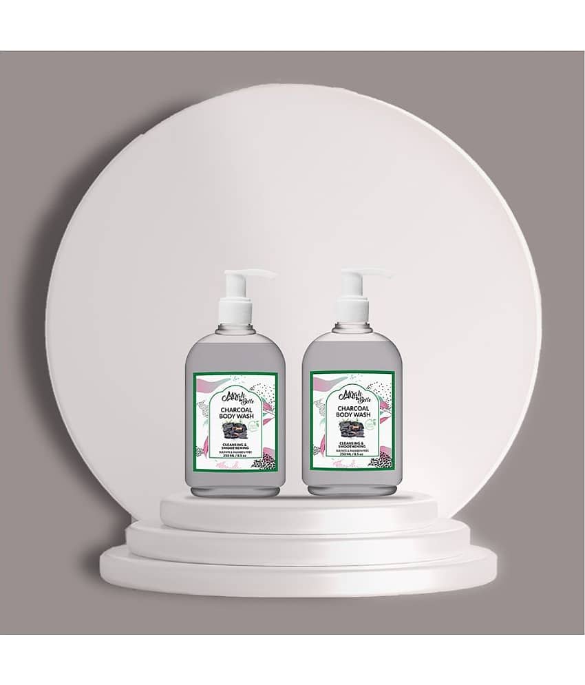 Mirah Belle Unisex Charcoal Body Wash 500 mL Pack of 2