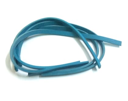 nawani 4 pic outdoor long lasting rubber tube, size - flat 1 cm and 18 inch length-Blue