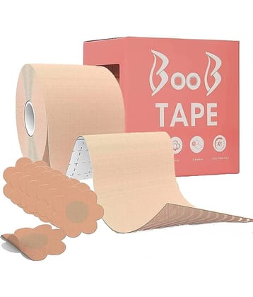 Breast Shaper & Lifter Boob Tape with 10 Nipple Pasties for Women Push Up & Lifting Breast Tape Breast Lift Bra Tape for Breast Lift Double Sided Sticky Body Tape