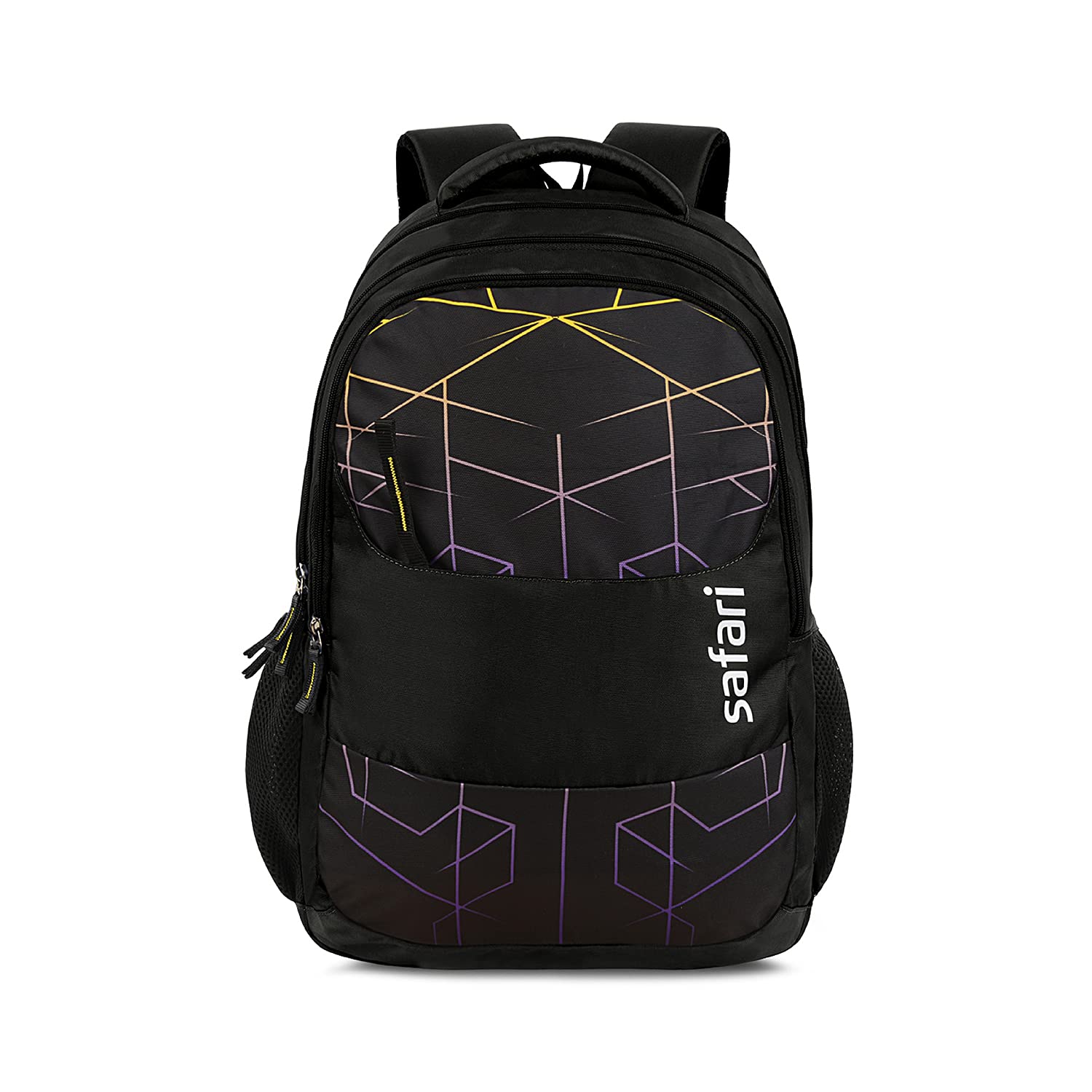 Hitech Large Size 35 Ltrs Water Resistant Standard 4 Compartment Backpack - Black