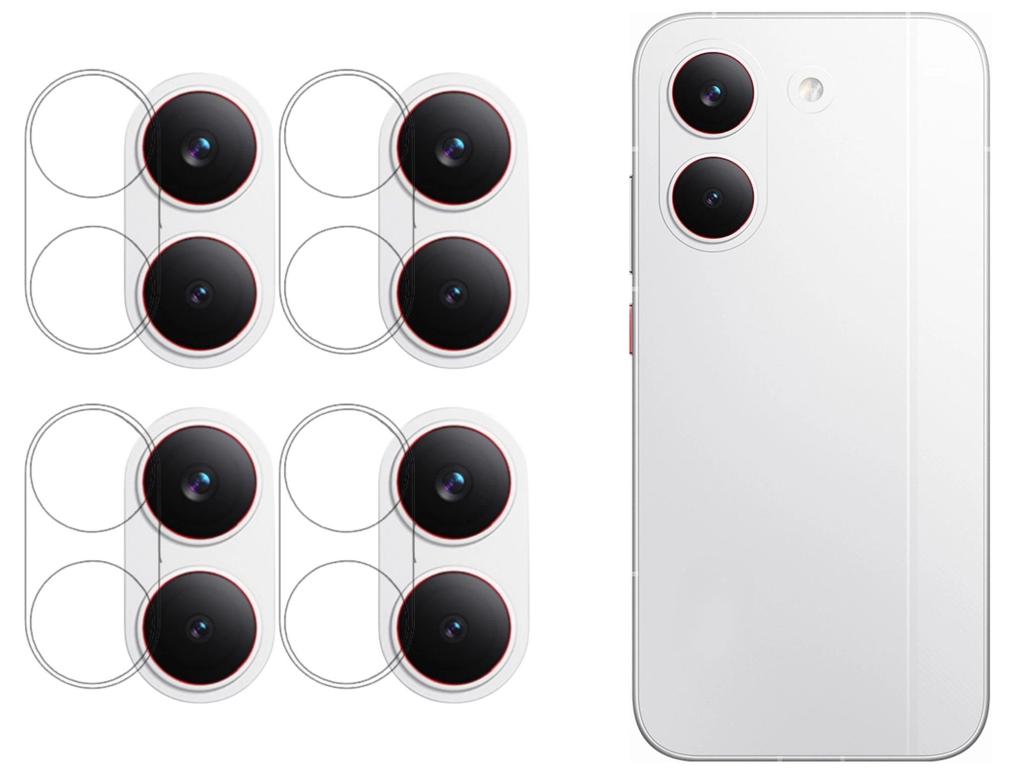 ISAAK Back Camera Lens Protector compatible for POCO X8 Pro Max 5G (Pack of 4)
