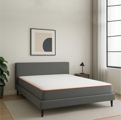 Usha Shriram 7-Zone Dual-Hard and Soft 4 inch Queen High Resilience (HR) Foam Mattress (L x W: 72 inch x 48 inch)