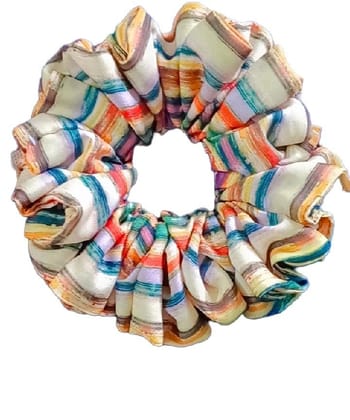 Multicolor Festive Hair Band Scrunchies Neat Clean